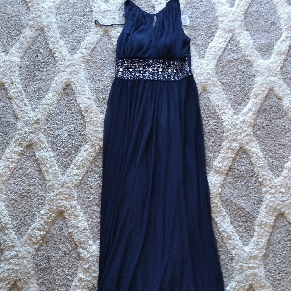 Jessica Howard Formal Gown Navy Sz 8 NWT